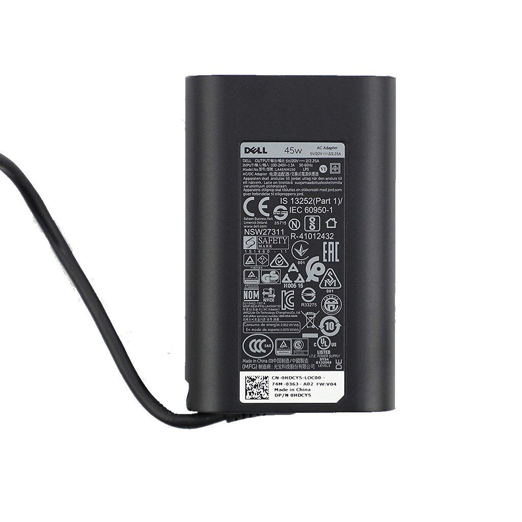 ORIGINAL DELL 20V 2.25A USB-C TYPE 45W AC LAPTOP POWER ADAPTER CHARGER